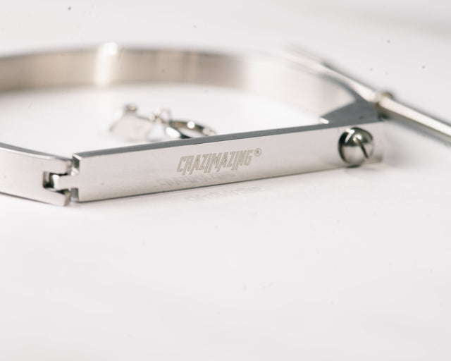 Crazimazing D Bracelet in Silver Plated Stainless Steel