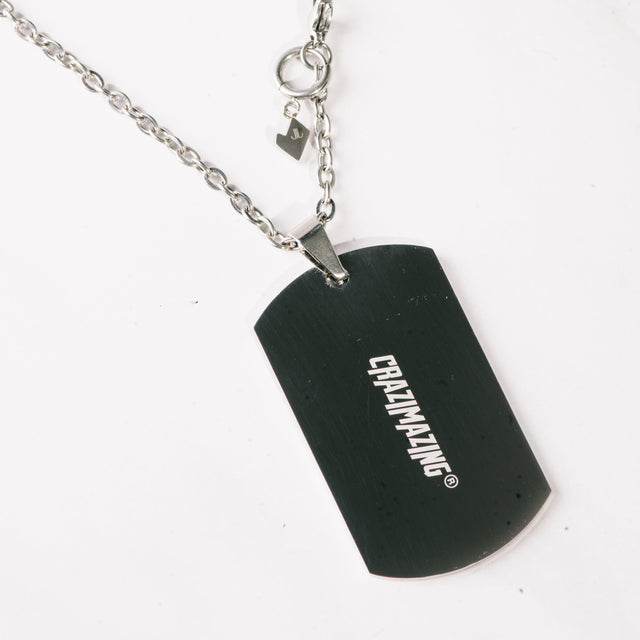 Crazimazing Military Tag Necklace in Stainless Steel