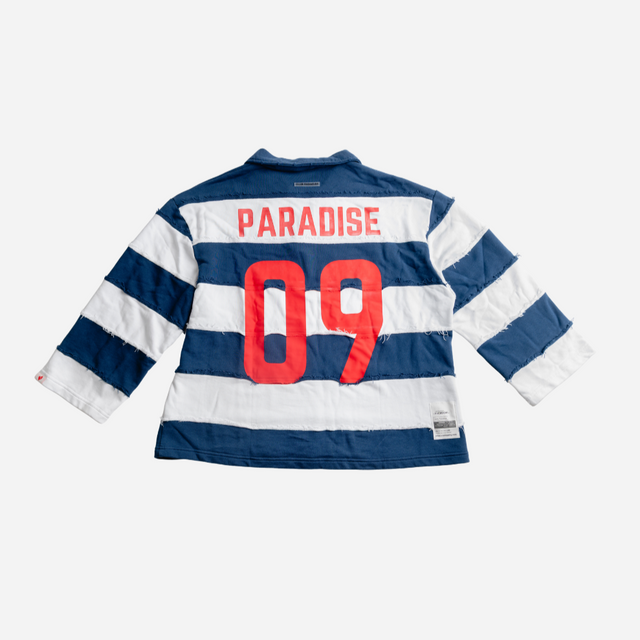 CZ POLO long sleeve | WHITE BLUE