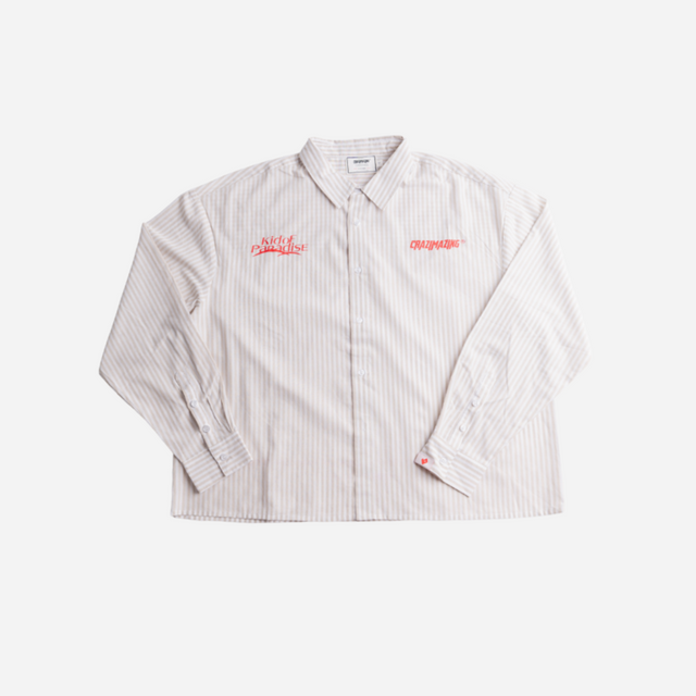 KID OF PARADISE COTTON SHIRT | WHITE BROWN