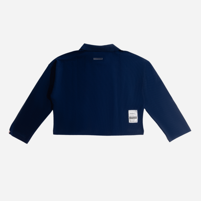 Crop Space Long Sleeve T-Shirt l NAVY BLUE