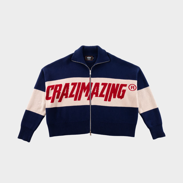 CRAZIMAZING KNIT POLO l NAVY