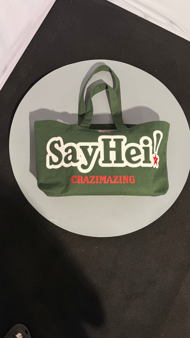 Say Hei! Tote Bag | Green