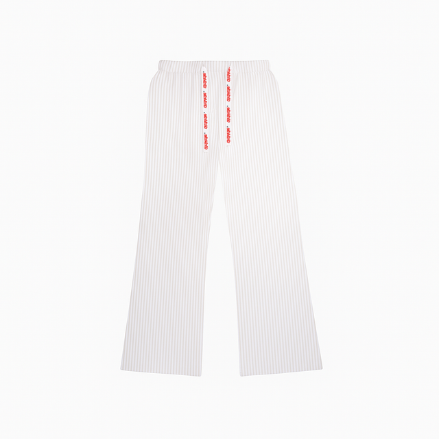 KIDS OF PARADISE COTTON PANTS | WHITE STRIPE
