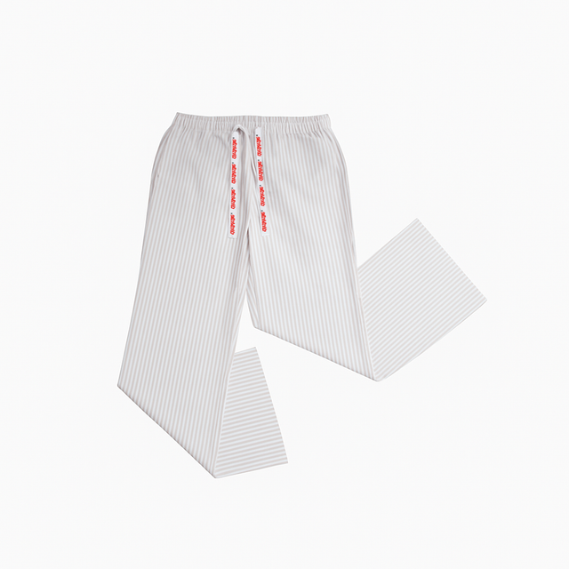 KIDS OF PARADISE COTTON PANTS | WHITE STRIPE