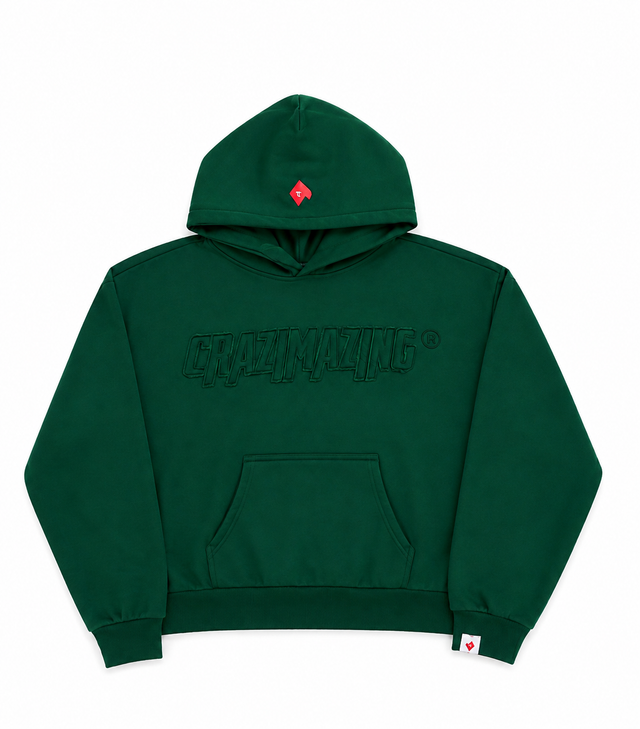 RAW HOODIE | GREEN