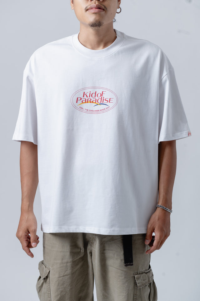 KID OF PARADISE LOGO RED TEE | WHITE