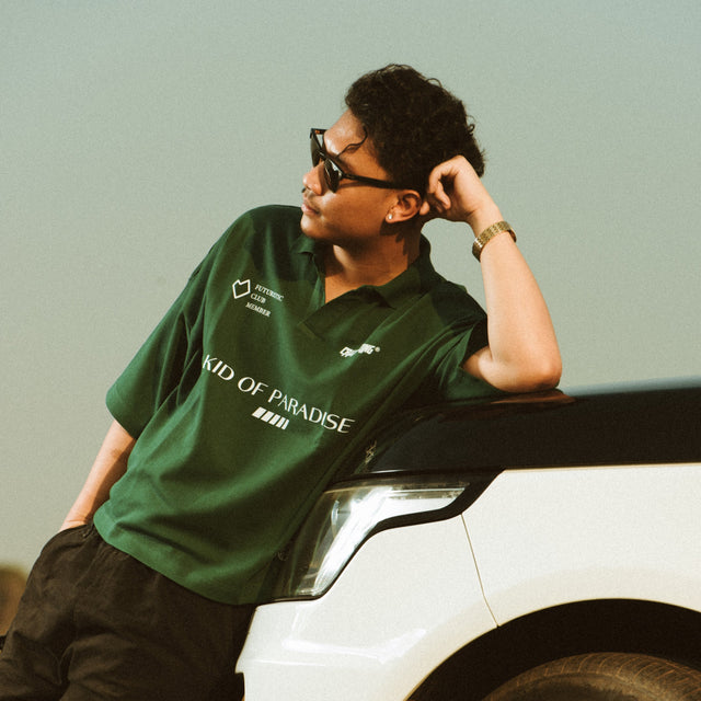 Crop Space Short Sleeve T-Shirt l GREEN