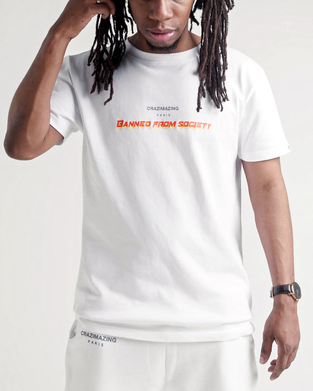 Banned from society TEE | WHITE