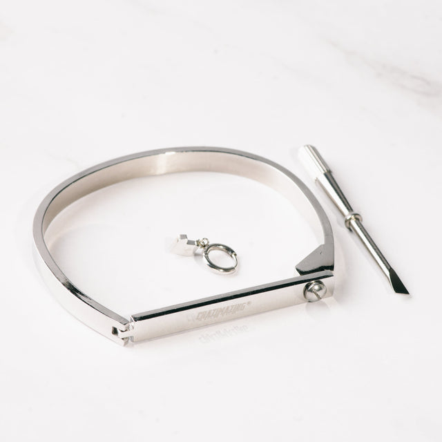 Crazimazing D Bracelet in Silver Plated Stainless Steel