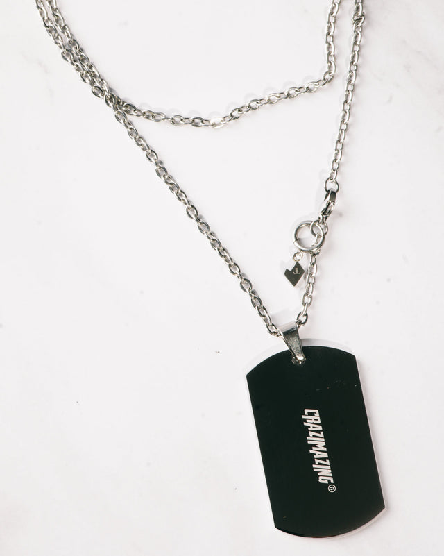 Crazimazing Military Tag Necklace in Stainless Steel