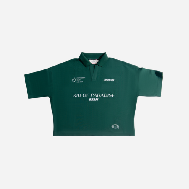 Crop Space Short Sleeve T-Shirt l GREEN