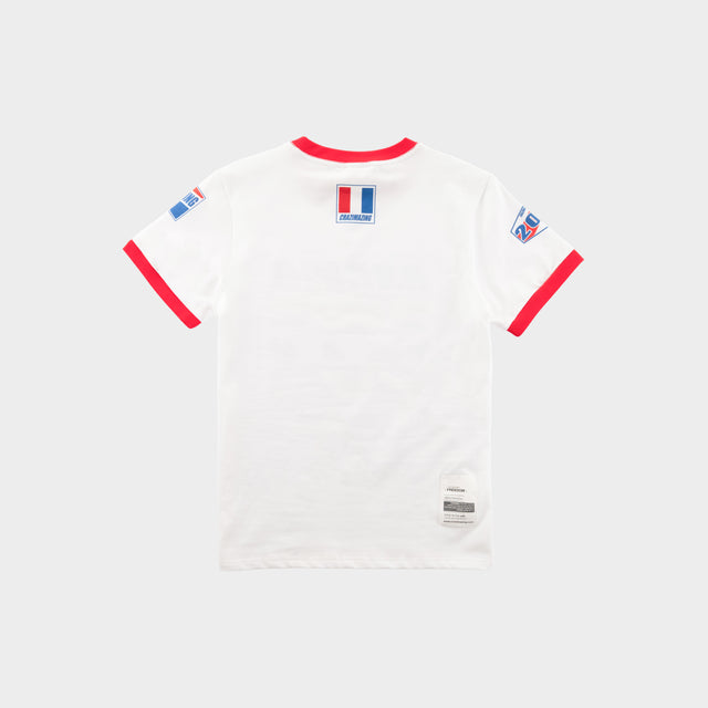 MCZ Classic Racing RED ACCENT TEE | WHITE