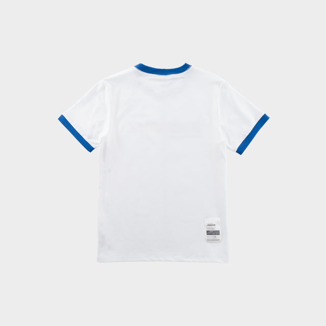 MCZ Classic Racing BLUE ACCENT TEE | WHITE