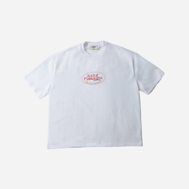 KID OF PARADISE LOGO RED TEE | WHITE