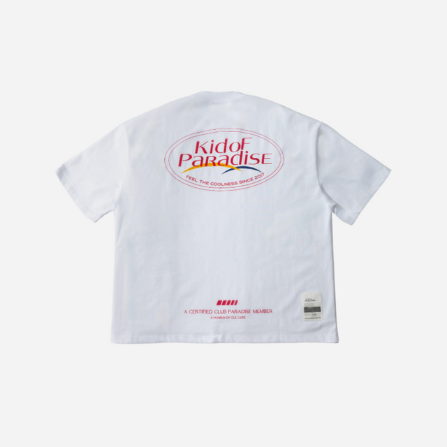 KID OF PARADISE LOGO RED TEE | WHITE