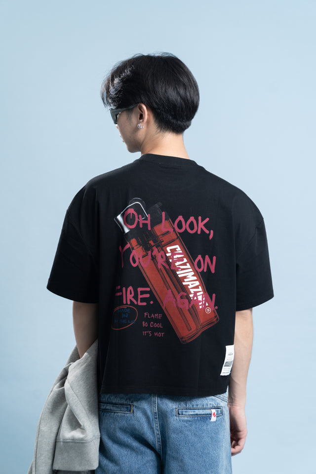 CZ LIGHTER GRAPHIC TEE | BLACK