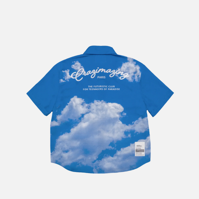 BLUE HAWAIIAN SHIRT | DARK BLUE